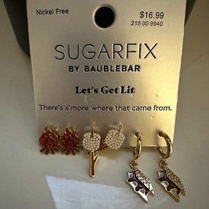 SUGARFIX By BaubleBar Earrings S'mores Edition